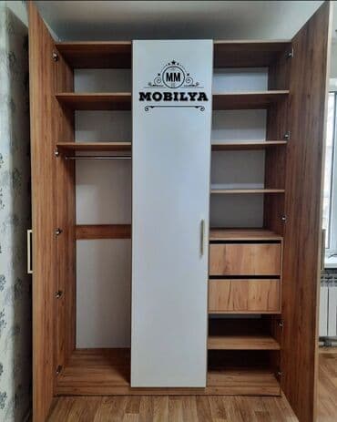 şfanerlərin qiyməti: Yeni, Açılan, 3 qapılı Düz dolab, Qarderob, paltar dolabı, Azərbaycan — 3
