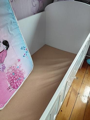 Beşiklər: Oğlan və qız üçün, Dördbucaq, Beşik, Dəstsiz, Matras ilə, Yellənmə mexanizmsiz — 2