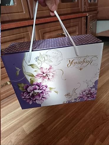 8 mart hediyelik: Çay dəsti, rəng - Ağ, Farfor — 3