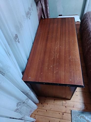 komputer stolu satisi: Düz masa, Stulsuz, Polkasız, Siyirməsiz, Teksturalı laminat — 2