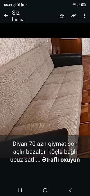 Divan 70 azn qiymət son açlır bazaldı köçlə bağlı ucuz satlır 9 cu lalafo.az -da Divan 70 azn qiymət son açlır bazaldı köçlə bağlı ucuz satlır 9 cu