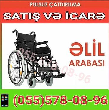 tekerli araba: Məhsul: Manuel əlil arabası – satış və icarə Xüsusiyyətlər: - Katlanan — 1