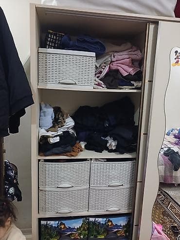 mini şkaf: Oğlan və qız üçün, 2 qapılı, Kupe, Düz dolab — 3