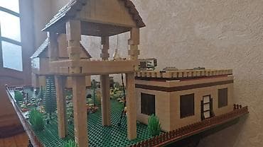 dekor ad gunu: Podorijinal (analog) LEGO diyorama – “Kənd həyəti və çay kənarı” — 7