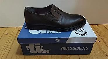 Egemen Men kişi ayaqqabısı - Model: klassik bağlama detallı, yumru