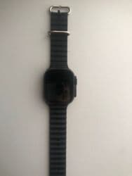 musiqi sentir: Smart saat – kvadrat ekranlı, qara rəngli silikon/zolaqlı kəmərli — 5