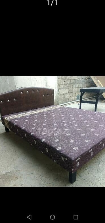 Çarpayı təzə Hazırı var Çatdırılma var 1 nəfərlik 50 manat 2 nəfərlik