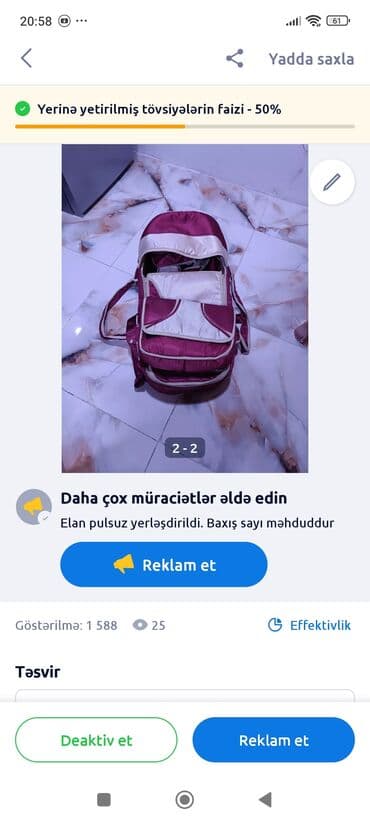 yuxuda körpe uşaq görmek: Çıxarıla bilən beşikli araba, İşlənmiş, Cins: Qız, Yaş: 24-30 ay, Ünvandan götürmə — 2