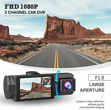 Videoreqistratorlar: 2 kanallı avtomobil DVR – 1080P Full HD iki linzalı videoregistrator — 9