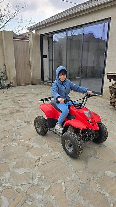 honda civic mator: Uşaq/yeniyetmə üçün ATV (kvadrosikl) - Rəng: qırmızı, kompakt korpus — 9