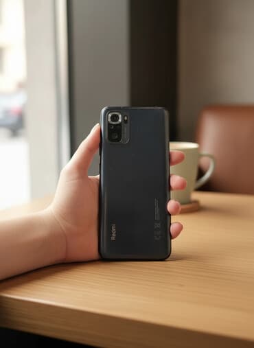 telefon zengleri 2024: Redmi Note 10S, 64 GB, rəng - Qara, Qırıq — 1