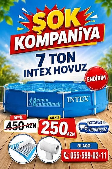 bas gitara: Yeni Karkas hovuzu Intex, 3.1 - 4 m, ≥ 5001 l — 1