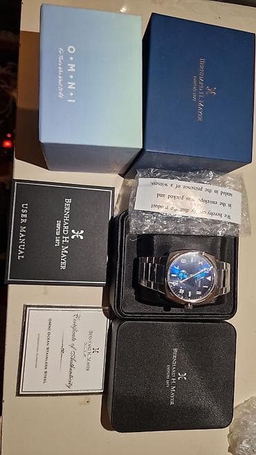 simart saatlar: Yeni, Qol saatı, Bernhard Mayer, rəng - Göy — 1