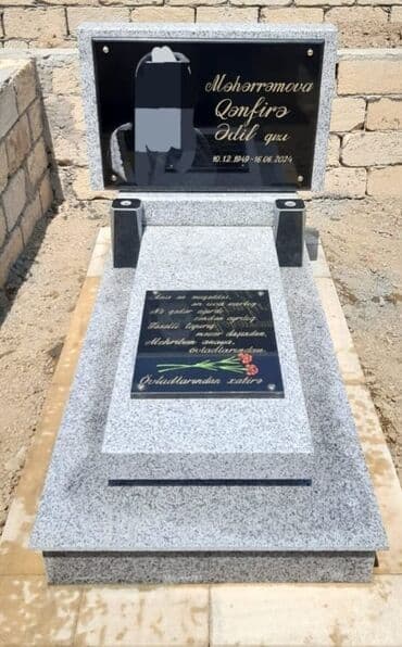 sürgülü cam balkon: Abidə daşlarımın sifarişi. Mərmər qranit. Qəbir daşları hazırlanması — 2