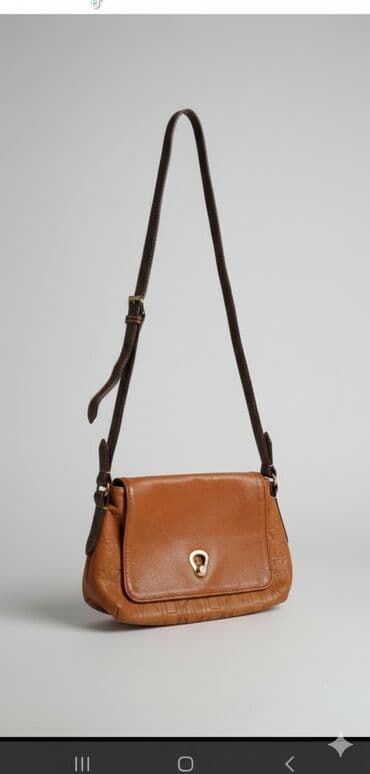 seleme pul verilir 2021: Klassik dizaynlı çiyin çantası - Material: karamel rəngli yumşaq — 1