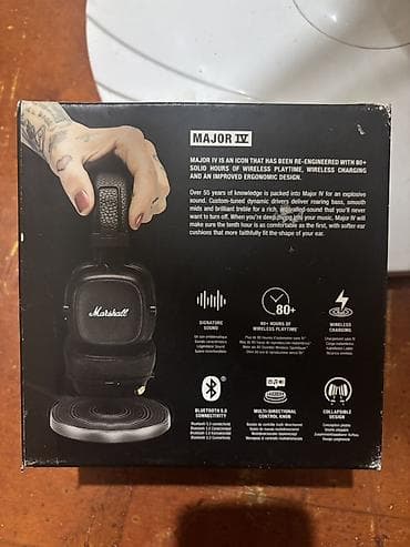 marshall major v: Marshall Major IV Bluetooth qulaqlıq - 80+ saatadək simsiz istifadə — 3