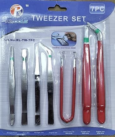 RLTOOLS Tweezer Set – 7 parçalı Xüsusiyyətlər: - Material