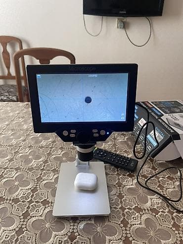 komputer şəkilləri: Rəqəmsal LCD mikroskop - 7 düymlük rəngli LCD ekran – obyektləri — 2