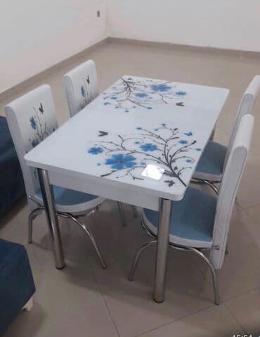 metbext moyka: Mətbəx üçün, Yeni, Açılan, Dördbucaq masa, 4 stul — 20