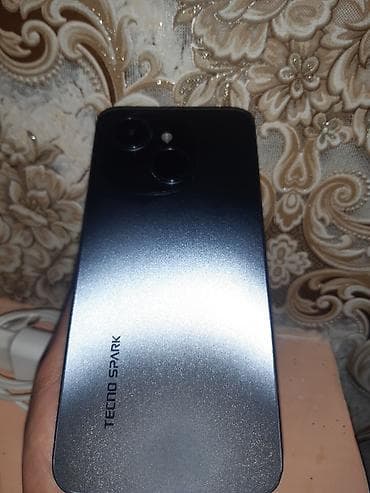 online telefon aksesuarları: Tecno Spark, 128 GB, rəng - Boz, Barmaq izi — 4