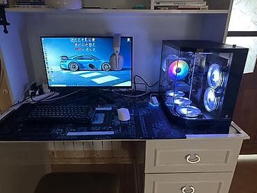 gaming pc: Güclü oyun və iş stansiyası – RGB soyutma ilə şüşə korpuslu desktop PC — 1