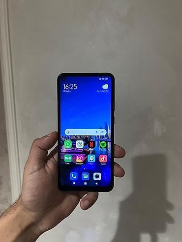 telefon samsuq: Redmi Note 9, 64 GB, rəng - Boz, Barmaq izi, Face ID — 6