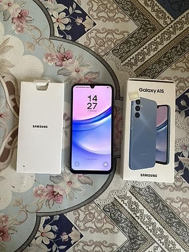 iphone 13 pro max 256: Samsung Galaxy A15, 128 GB, rəng - Mavi, Barmaq izi, Face ID — 2