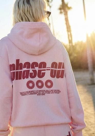 30 de facto sweatshirt: Svitşot, Bershka, S, rəng - Çəhrayı — 3