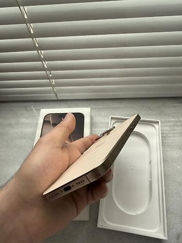 iphone 12 qiymət: IPhone 16 Pro Max, 256 GB, Desert Titanium, Zəmanət, Barmaq izi, Simsiz şarj — 4