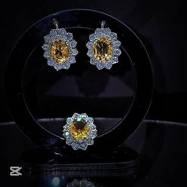 Dəstə daxildir: Üzük, Sırğa, Gümüş, 925 Əyar lalafo.az -da Dəstə daxildir: Üzük, Sırğa, Gümüş, 925 Əyar
