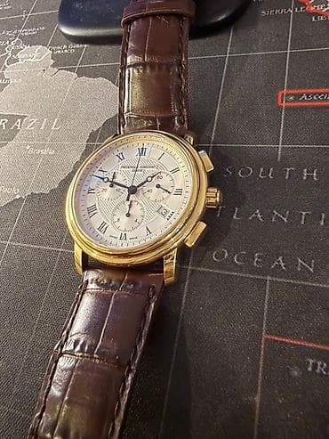 sensor saatlar: İşlənmiş, Qol saatı, Frederique Constant, rəng - Qızılı — 3