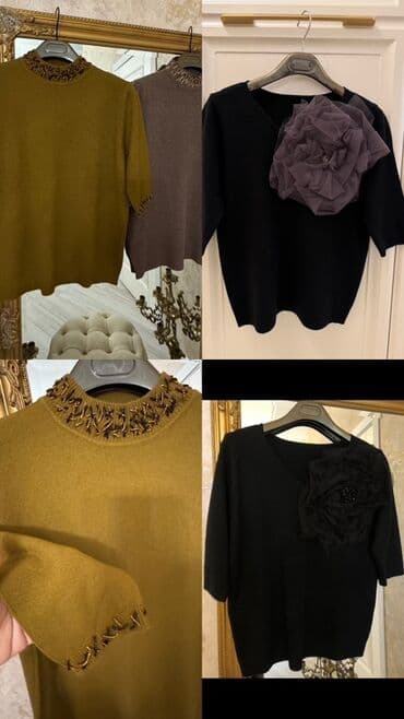 трикотажные женские кофты: Endirim!! Satişda 110 azn.Italya istehsalı. Hand made. 100% kaşmır — 3