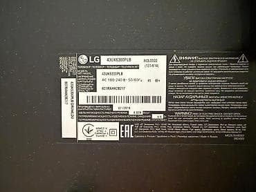 tilvizor: İşlənmiş Televizor LG LED ekran 43" 4K (3840x2160) — 2