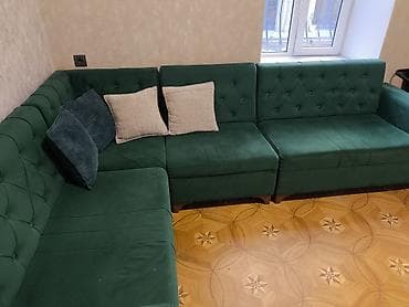 kreslo 2 ci el: Künc divan, İşlənmiş, Açılmayan, Bazasız, Çatdırılma yoxdur — 3