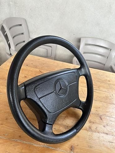 e39 rul: Mercedes-Benz sükanı – orijinal SRS airbagli model - Rəng: qara - — 2