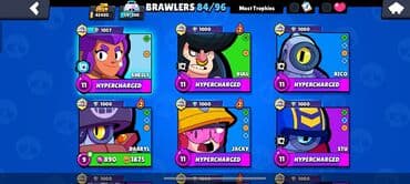 Aş qazanı: Brawl Stars hesabı - Kuboklar: 43 403+ - Brövlər: 84/96 - Brövlər — 3
