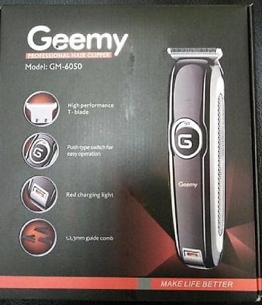Geemy 6050 saç və saqqal maşınkası Yenidir. Təraş üçün maşınka. Tapa