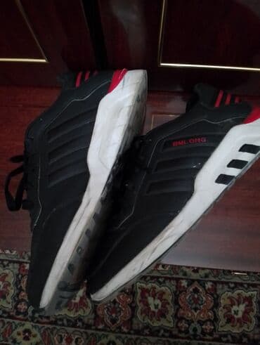 idman kişi şortları: Qara- (qırmızı detallı) idman ayaqqabısı – BMLONG - Model: BMLONG — 4