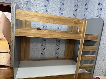 Oğlan və qız üçün, İşlənmiş, Çarpayı, Matrassız, Siyirməli, MDF