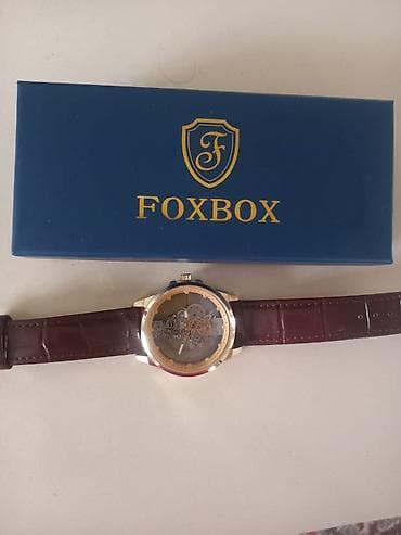 Gözəllik və sağlamlıq: FOXBOX mexaniki qol saatı - Korpus: paslanmayan polad, qızılı ton. - — 2
