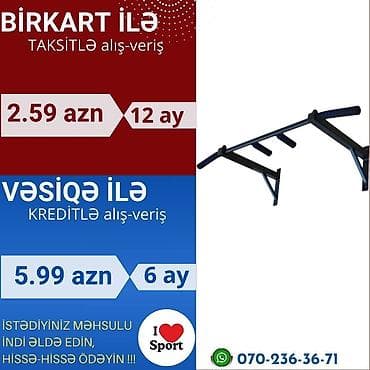 Охота и рыбалка: Turnik divar 🪪 şəxsi̇yyət vəsi̇qəsi̇ i̇lə kredi̇t ( 3 -18 ay ) 💳 — 1
