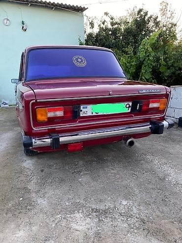 chevrolet arxa stop: VAZ 2106 sedan – qırmızı/maroon rəngdə klassik model - Kuzov: 4 — 4