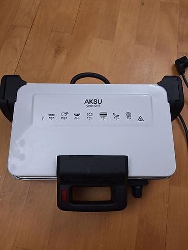AKSU Gross Grill elektrikli qril. Mətbəxdə ət, toyuq, balıq, sosiska — 2