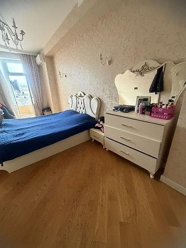 Yataq otağı mebel dəsti - Üslub: klassik/neytral krem rəngli dizayn