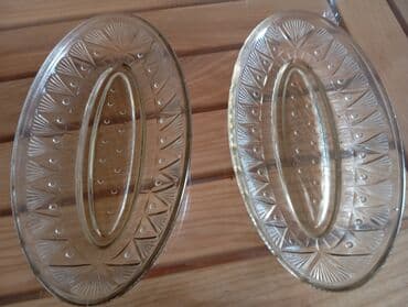 novruz bezeyi: Şüşə dekorativ qablar dəsti - Mavi rəngli, əl işi kimi görünən — 5