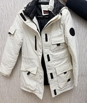 Qadın üçün qışlıq uzun şişmə gödəkçə - Rəng: açıq krem (iç hissə