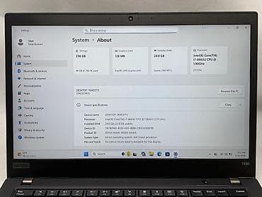 samsung notebook: Lenovo ThinkPad, 14 ", Intel Core i7, 256 GB — 3