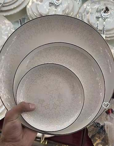 Обеденный набор, цвет - Белый, Фарфор, 12 персон, Германия — 3