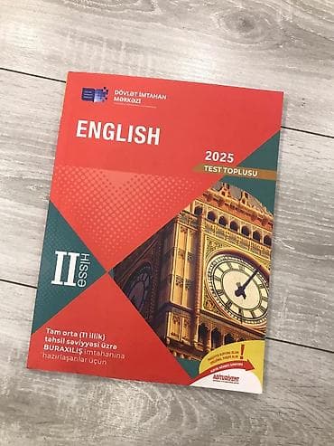 Тесты: Məhsul: DİM “ENGLISH 2025 – Test Toplusu” (Hissə I və Hissə II) — 2