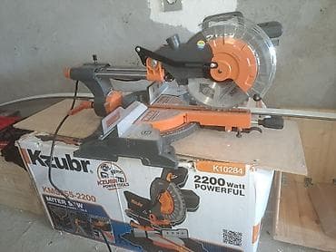 Ремонт и строительство: Kzubr KMS255-2200 güclü bucaq kəsən/miter mişarı - Güc: 2200 W — 1